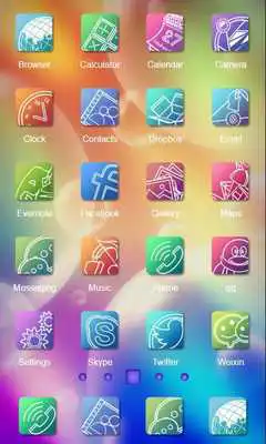 Play Flat Design Launcher Theme