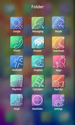 Play Flat Design Launcher Theme