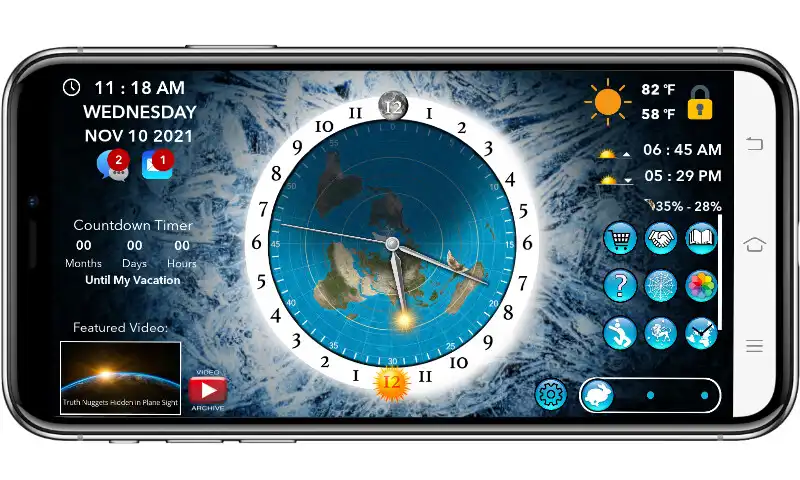 Play Flat Earth Sun, Moon  Zodiac Clock  and enjoy Flat Earth Sun, Moon  Zodiac Clock with UptoPlay