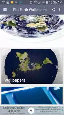 Play Flat Earth Wallpaper App
