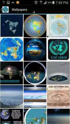 Play Flat Earth Wallpaper App