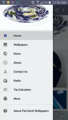 Play Flat Earth Wallpaper App