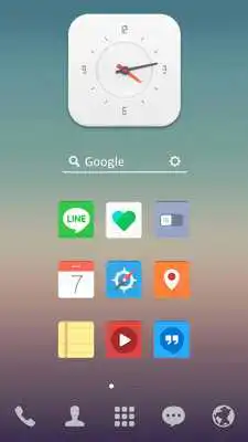 Play Flat Edge LINE Launcher theme Play Flat Edge LINE Launcher theme