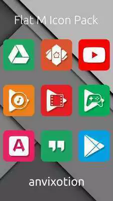 Play Flat M Icon Pack