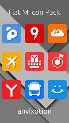 Play Flat M Icon Pack