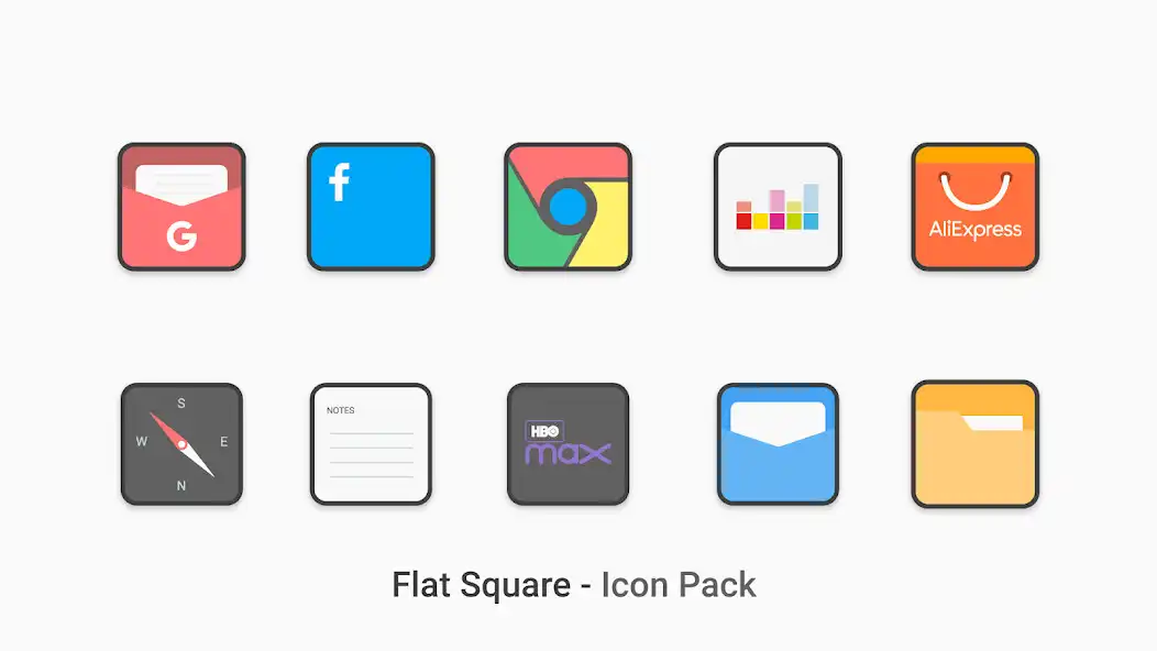Play Flat Square - Icon Pack as an online game Flat Square - Icon Pack with UptoPlay
