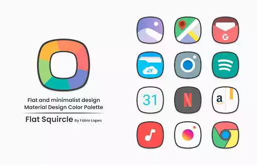 Play Flat Squircle - Icon Pack  and enjoy Flat Squircle - Icon Pack with UptoPlay