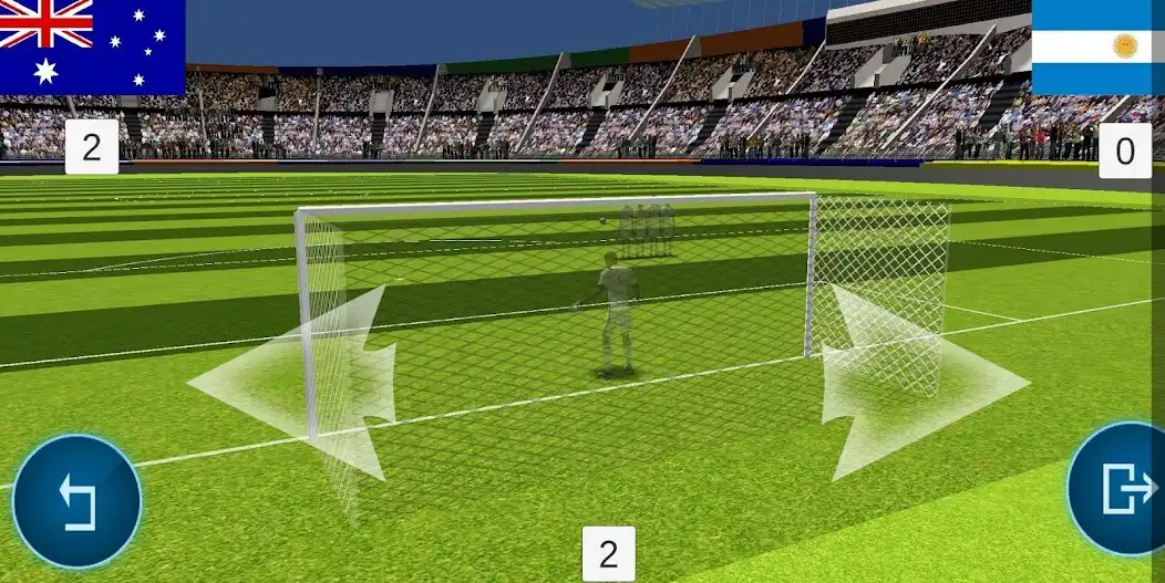 Play Flick Shoot - Soccer Football as an online game Flick Shoot - Soccer Football with UptoPlay