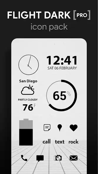 Play Flight Dark Pro - Icon Pack  and enjoy Flight Dark Pro - Icon Pack with UptoPlay
