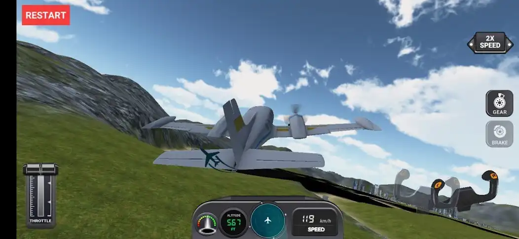 Play Flight Sim 2022 as an online game Flight Sim 2022 with UptoPlay