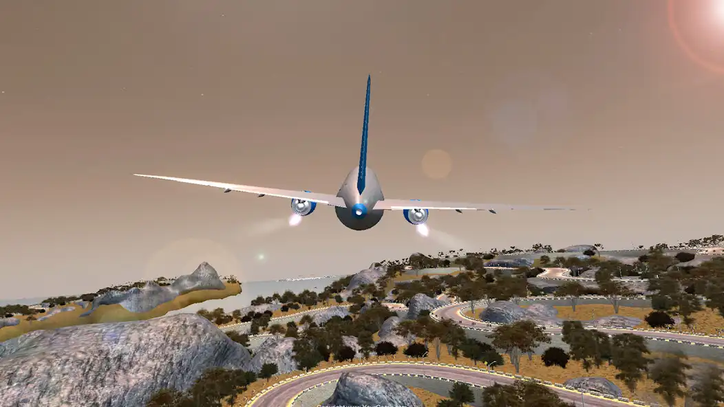 Play Flight Simulator Airplane 2 as an online game Flight Simulator Airplane 2 with UptoPlay