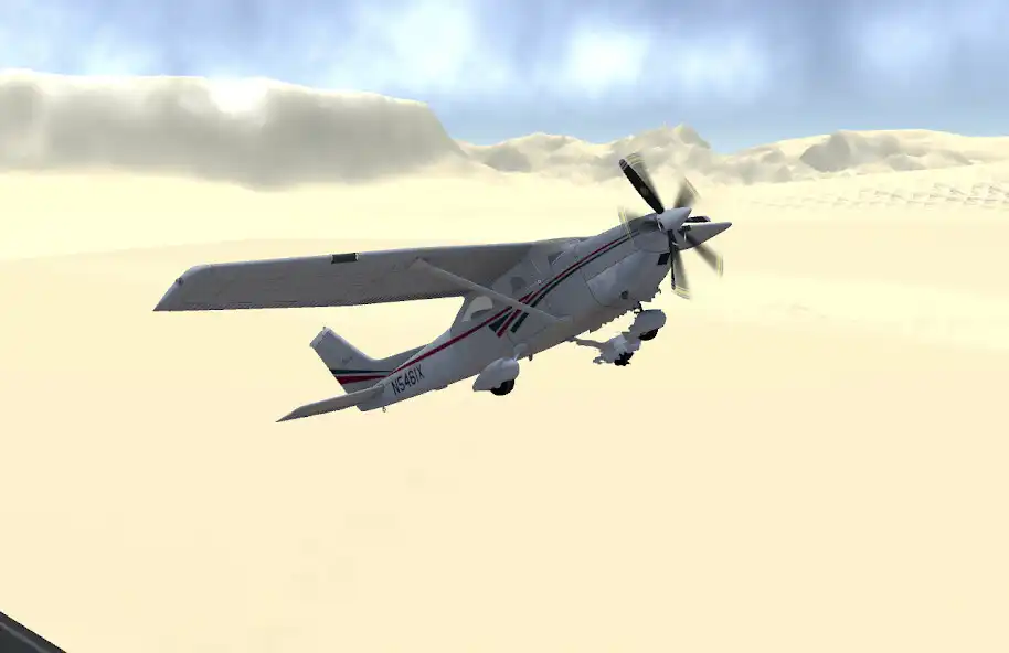Play Flight Simulator: Desert as an online game Flight Simulator: Desert with UptoPlay