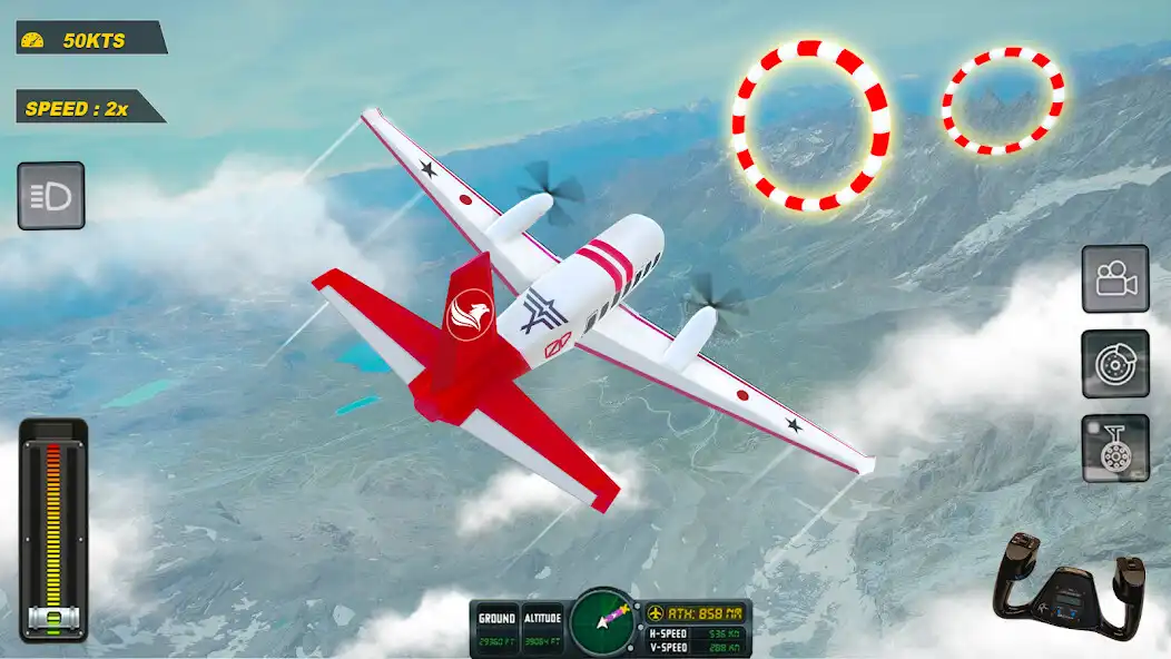 Play Flight Simulator Plane Game 3D as an online game Flight Simulator Plane Game 3D with UptoPlay