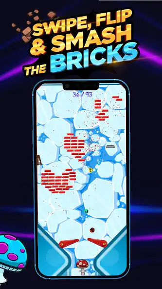 Play FlipOut: Pinball Brick Breaker as an online game FlipOut: Pinball Brick Breaker with UptoPlay