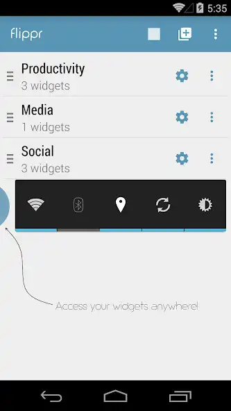 Play flippr - flip widgets anywhere  and enjoy flippr - flip widgets anywhere with UptoPlay