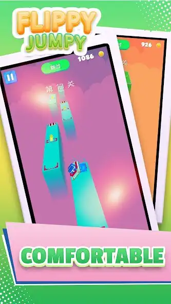 Play Flippy Jumpy - Block Parkour as an online game Flippy Jumpy - Block Parkour with UptoPlay