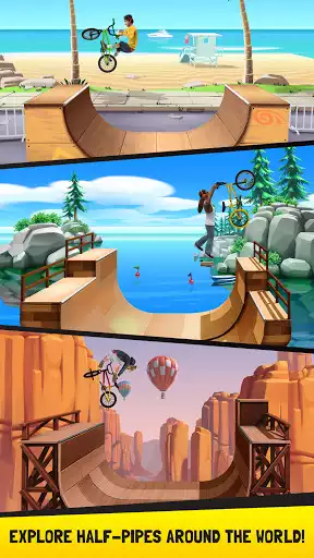Play Flip Rider - BMX Tricks as an online game Flip Rider - BMX Tricks with UptoPlay