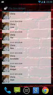 Play Flip Sms Widget Free