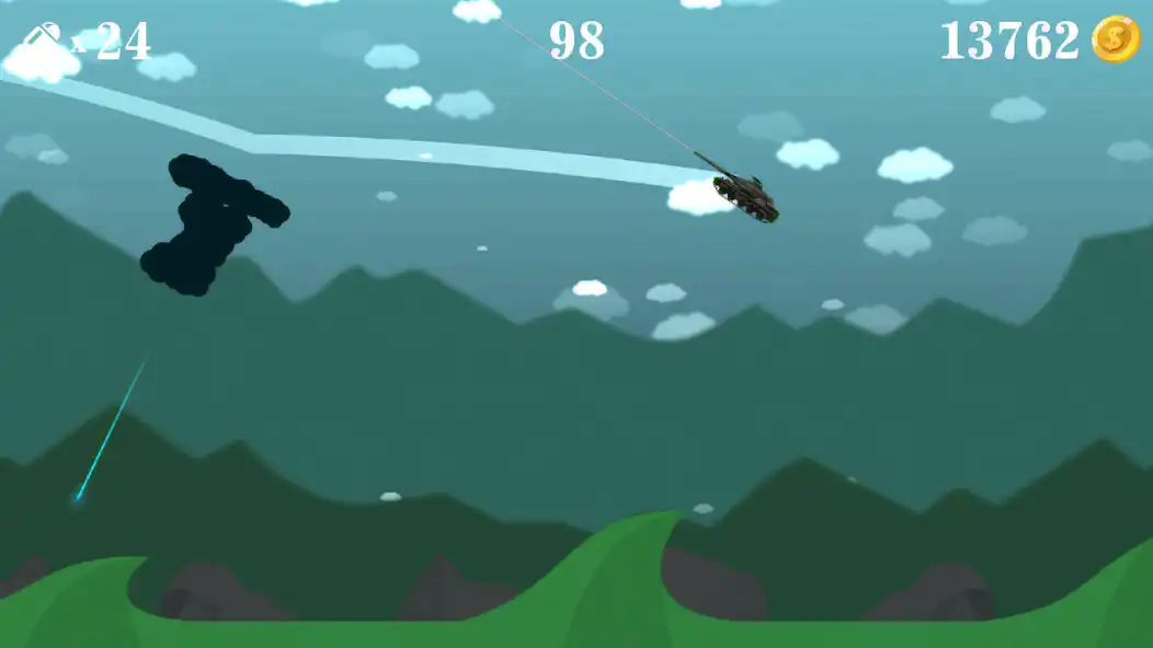 Play Flip the tank - Endless blast shot as an online game Flip the tank - Endless blast shot with UptoPlay