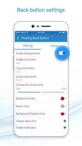 Play Floating Back Button as an online game Floating Back Button with UptoPlay