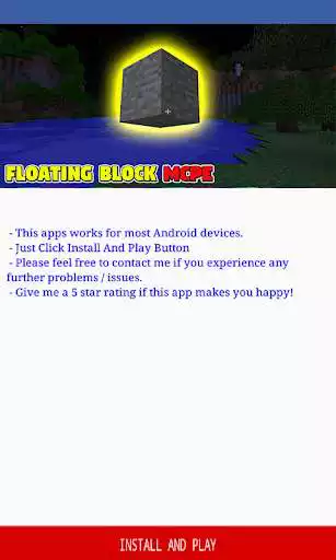Play Floating Block Addon for Minecraft PE  and enjoy Floating Block Addon for Minecraft PE with UptoPlay