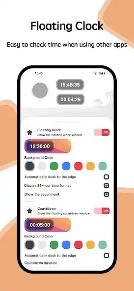 Play Floating Clock and Countdown as an online game Floating Clock and Countdown with UptoPlay