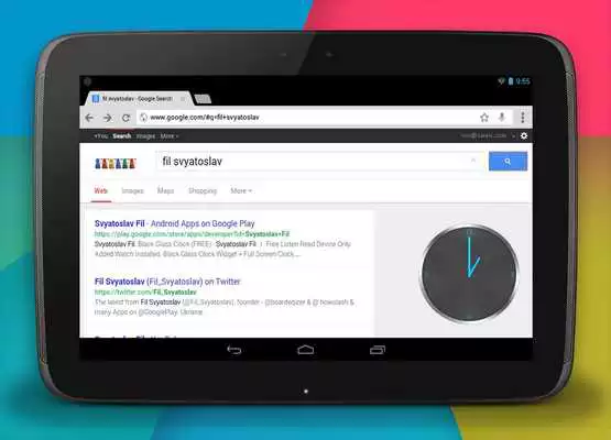 Play Floating Neon Clock