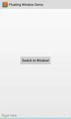 Play Floating Window Demo