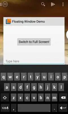 Play Floating Window Demo