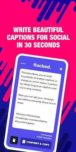 Play Flocked - Captions and Hashtags for IG  and enjoy Flocked - Captions and Hashtags for IG with UptoPlay