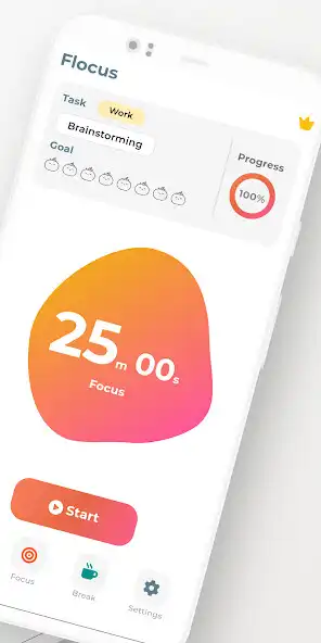 Play Flocus - Flow Pomodoro Timer as an online game Flocus - Flow Pomodoro Timer with UptoPlay