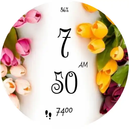 Play Floral Card Digital Watch face APK Play Floral Card Digital Watch face APK