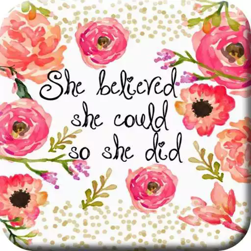 Run free android online Floral Quotes Wallpapers APK
