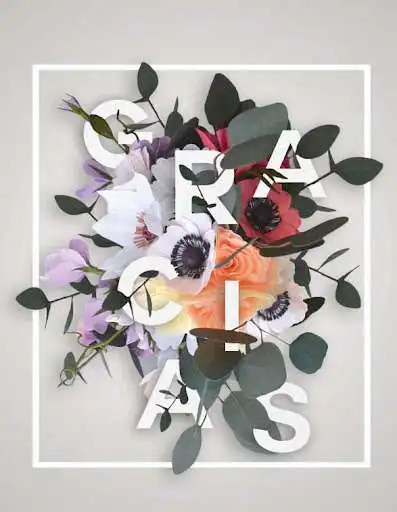 Play Floral Typography Ideas as an online game Floral Typography Ideas with UptoPlay