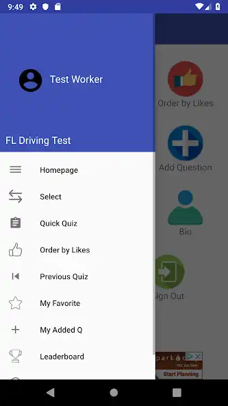 Play Florida DMV Permit Exam 2022 as an online game Florida DMV Permit Exam 2022 with UptoPlay