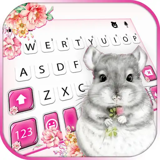 Play Flower Chinchilla Keyboard Background APK