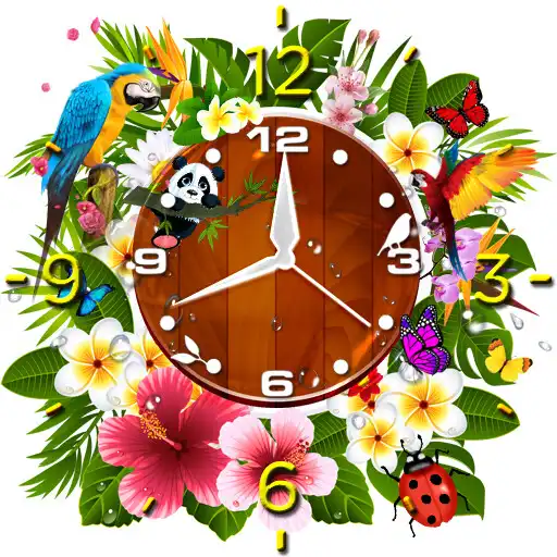 Play Flower Clock HD Live Wallpaper APK