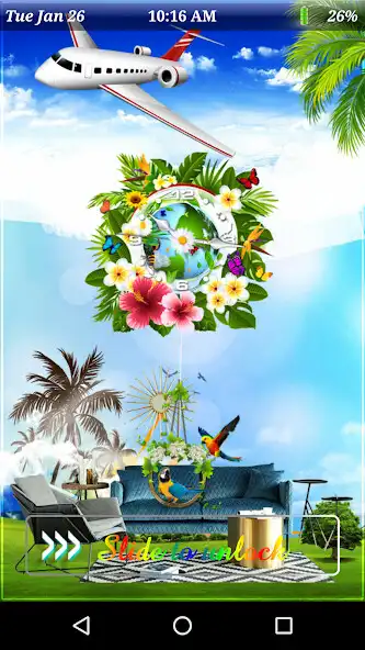Play Flower Clock HD Live Wallpaper  and enjoy Flower Clock HD Live Wallpaper with UptoPlay
