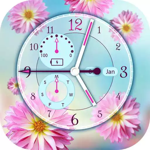 Play Flower Clock Live Wallpaper APK