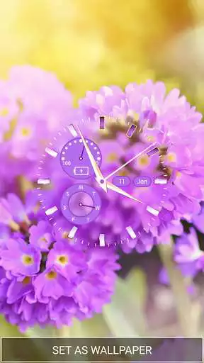 Play Flower Clock Live Wallpaper as an online game Flower Clock Live Wallpaper with UptoPlay