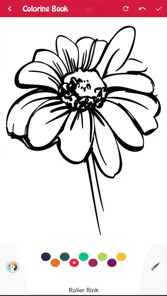 Play Flower Coloring Book as an online game Flower Coloring Book with UptoPlay