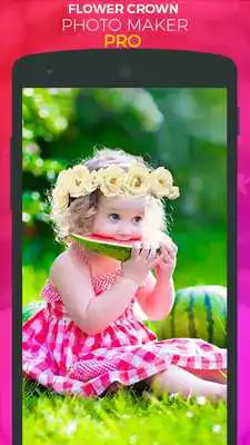 Play Flower Crown Photo Sticker Pro