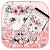 Free play online Flower Cute Cartoon Cat Gravity Theme APK