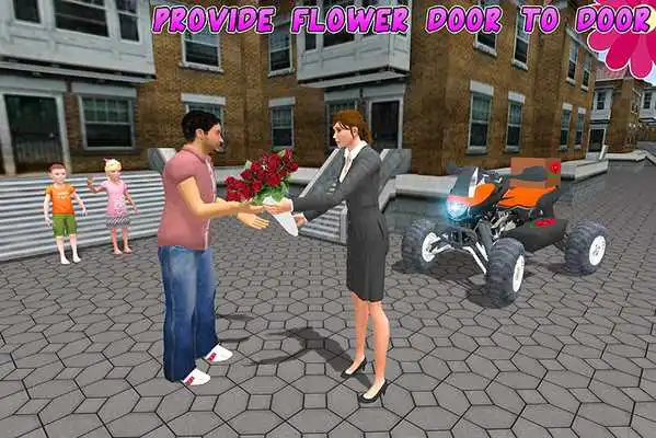 Play Flower Delivery Bike Simulator