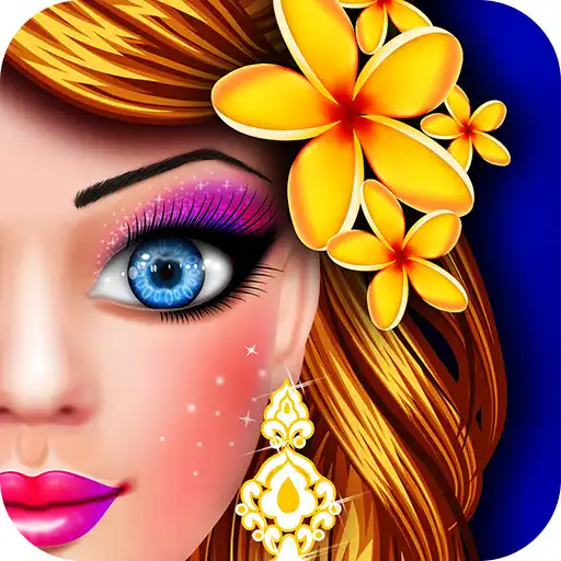 Play Flower Doll Fashion Show Salon Dress Up Game APK