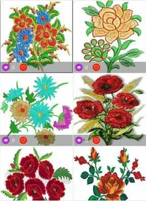 Play Flower Embroidery Idea