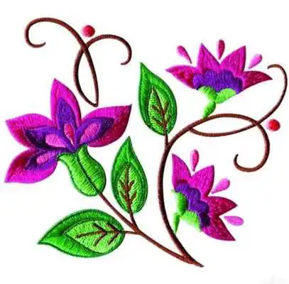 Play Flower Embroidery Idea