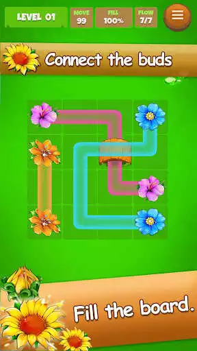 Play Flower Garden: Connect Mania  and enjoy Flower Garden: Connect Mania with UptoPlay