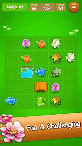 Play Flower Garden: Connect Mania as an online game Flower Garden: Connect Mania with UptoPlay