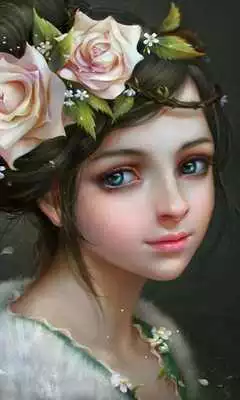 Play flower girl live wallpaper